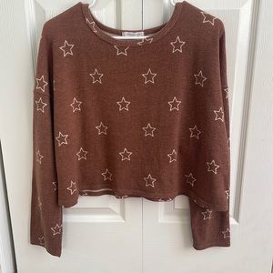 This is a cropped top sweatshirt type thing it’s not thick very comfortable!